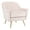 Blush Pink/Brass, variant on SAFAVIEH Brienne Ivory Velvet/Brass Upholstered Arm Chairs (28.7 in. W x 22.4 in. D x 30.5 in. H)