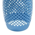 thumbnail image 6 of AC Pacific Powder Coated Iron Outdoor Blue Side Table, 6 of 6