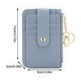 thumbnail image 2 of Under 10,Storage Trunks & Bag,Card Bag Overseas ID Bag, Large Capacity Wallet with Card Slots, Solid Color Small Card Holder for Travel and Daily Use, | Pu, Blue-278 MIANHT, 2 of 8