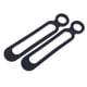 thumbnail image 2 of Paquete de 2 herramientas de silicona multiusos para ataduras de mallas, cuerdas para exteriores, senderismo y campamento. Negro, 2 of 8