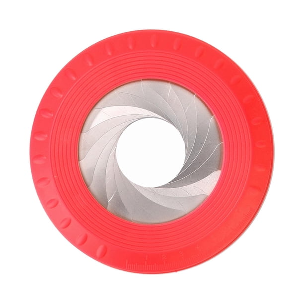 Herramienta para dibujos circulares, Plantilla circular Herramienta de dibujo circular, Plantilla circular de material acero inoxidable de 360 rojo DYNWAVEMX Dibujo de círculo de brújula