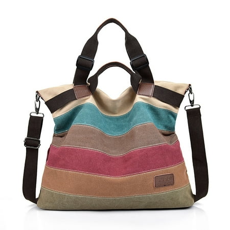 Coofit Womens Handbag Fashion Mix Color Large Capacity Shoulder Bag ...