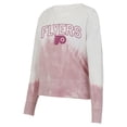 thumbnail image 2 of Women's Concepts Sport Pink/White Philadelphia Flyers Orchard Tie-Dye Long Sleeve T-Shirt, 2 of 3
