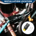 thumbnail image 2 of Conector de enchufe de engranaje de faro de 2 pines a prueba de agua para Citroën 1 juego de Unique Bargains, 2 of 6