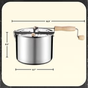 Great Northern Popcorn 6.5-Quart Stainless-Steel Stovetop Popcorn Maker