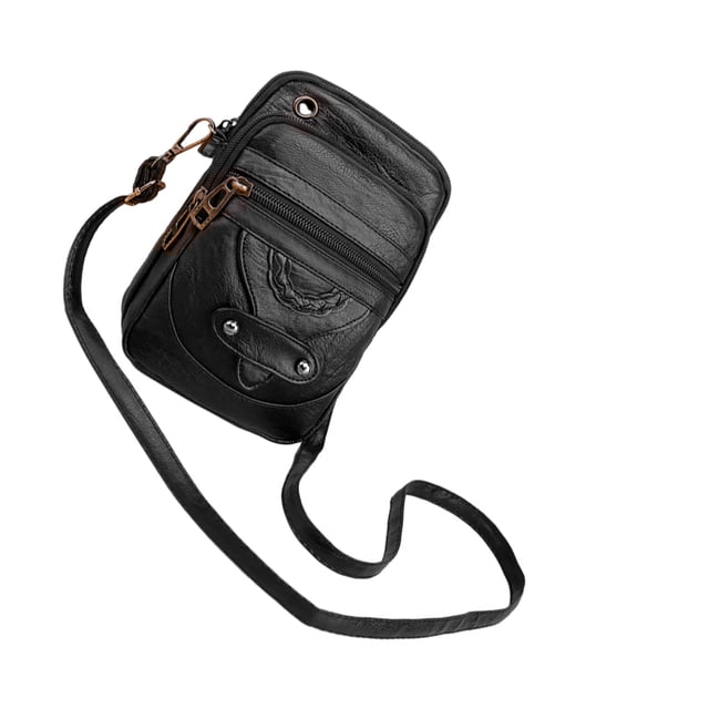 Guardurnaity Bolso bandolera versátil con correa ajustable Bolsos cruzados compactos y portátiles de gran capacidad Bolsas de mensajero y de hombro negro un