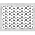 thumbnail image 1 of Pine Cone Tapestry, Deciduous Hand Drawn Style Autumn Conifers Seasonal Flourish Branches Image, Wall Hanging for Bedroom Living Room Dorm Decor, 60W X 40L Inches, Black White, by Ambesonne, 1 of 2