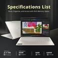 thumbnail image 3 of Lenovo Yoga 7 2-in-1 Copilot+ Laptop, 16" WUXGA Touchscreen, AMD Ryzen AI 5 340, 16GB LPDDR5X, 640GB Storage (512GB SSD+128GB Docking), Backlit Keyboard, Fingerprint, Win 11 Pro, Seashell, 3 of 8