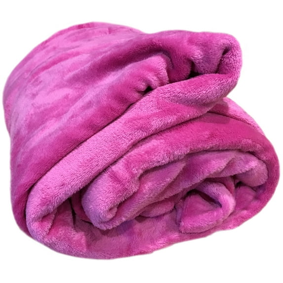 Pink Super Soft Warm Cozy Flannel Fleece Micro Plush Microfiber Bed Throw Blanket