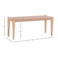thumbnail image 5 of Powell Holden Dining Bench with Handwoven Rope Seat, Natural/Natural, 5 of 9