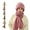 Pink, variant on Friendlyk Winter Versatile Knitted Hooded Scarf, 2-in-1 Stretchy Soft Thick Knitted Winter Hat Windproof Warm Scarfs Cap