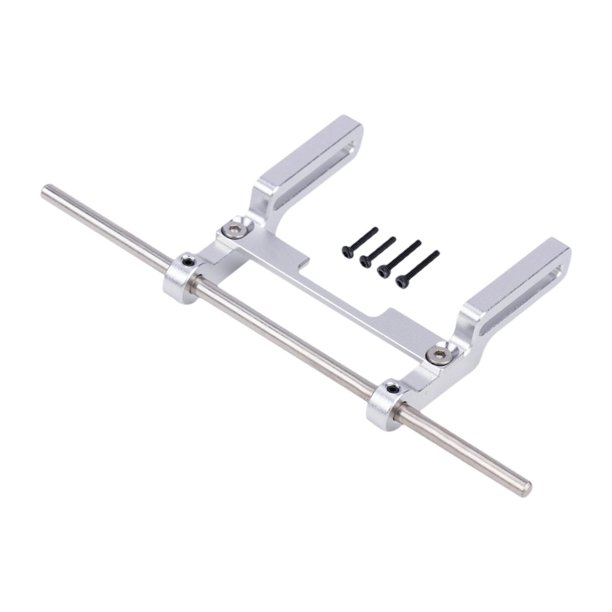 Reemplazo directo del parachoques delantero del coche RC Crawler 1:18, profesional, de aluminio, resistente Plata