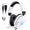 White, variant on Gaming Headsets with Noise Cancelling Microphone, Xbox One & PS5 PS4 Headphones, High-Quality Stereo Sound, LED Light, Soft Memory Earmuffs for Ultimate Comfort, Wired Over-Ear Headset for PC, Laptop