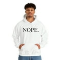 thumbnail image 5 of Nope. Funny Sarcastic Adult’s Unisex Cotton Pullover Sweatshirt Hoodie, 5 of 6