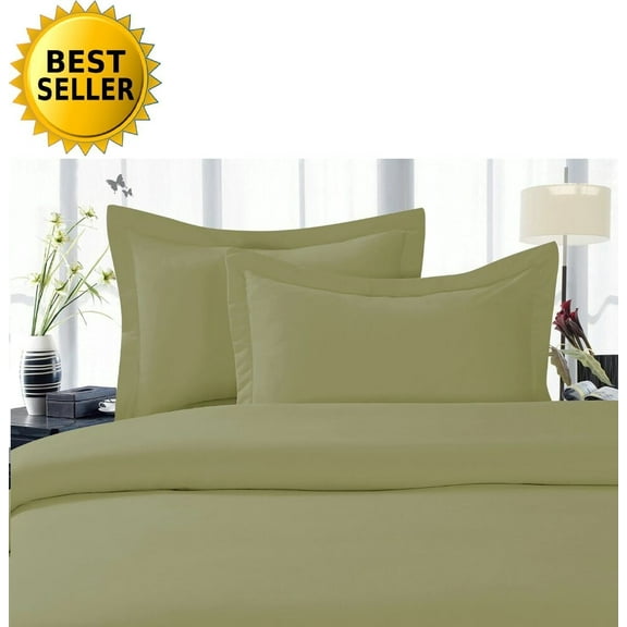 Elegant Comfort ® 1500 Series Super Soft Wrinkle Free 4 pc Sheet Set, Deep Pocket , Split King, Green