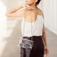 thumbnail image 5 of WJCD - Bolso de mano transparente transparente para mujer, bolso de mano transparente con cadena extraíble, Oro, Small, 5 of 5