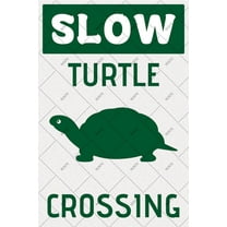 Noete 8x12 Inch Aluminum Turtle Crossing Sign Durable Turtle Crossing Sign for Home, Garden, Cafe & Outdoor Use