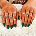 thumbnail image 3 of 64 Pcs Vintage Knuckle Rings Set Stackable Finger Rings for Women Bohemian Midi Rings Stacking Rings, 3 of 5