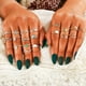 thumbnail image 2 of Juego de 64 anillos vintage para nudillos, anillos apilables para dedo para mujer, anillos midi bohemios, anillos apilables, 2 of 5