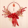 thumbnail image 3 of de decoración de año Nuevo Chino Oriental, hierro forjado, redondo para colgar en la pared para adorno de vacaciones, 3 of 9