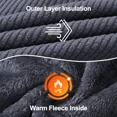 thumbnail image 4 of Pogiun Boys Fleece Jacket Sherpa Lined Zip Up Hoodies for Kids Winter Coat Gray 7-8Y, 4 of 6