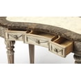 thumbnail image 2 of HomeRoots 389433 31 x 48.5 x 23 in. Beige Vintage Style Kidney Shaped Writing Desk, 2 of 5