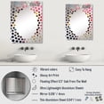 thumbnail image 4 of Designart "Abstract Melodic Cassette Tapes in Color IV" Cassette Tapes Oversized Wall Mirror - Modern Fashion Office Mirror Wall Decor - Multiple Color Options, 4 of 6