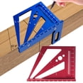 thumbnail image 3 of Mistaha Precision Aluminum Alloy Woodworking Multi-Angle Ruler Tool - Blue Color - Imperial System - Durable Carved Scale Lines - Versatile Design - Compact and Portable - Ideal for Woodworking,, 3 of 6