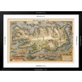 thumbnail image 5 of Art.com Map of Iceland Art Print by Abraham Ortelius, Black Frame Wall Art, 44" x 32", 5 of 5