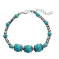 thumbnail image 3 of duhgbne fashion turquoise bracelet women's handmade beaded retro jewelry gifts, 3 of 6