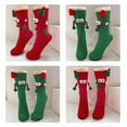 thumbnail image 3 of Aellinatey Novelty Cartoon Big Eyes Christmas Socks for Adults Kids Holiday Wear Stockings, 3 of 20