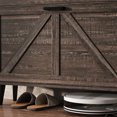 thumbnail image 5 of Barn Door Shoe Cabinet In Dark Oak Color, 12 Pairs Capacity, 2 Flip Drawers, Hooks, Adjustable Shelves, Entryway Freestanding Organizer,, 5 of 6