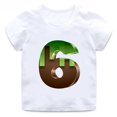 thumbnail image 3 of Camiseta con estampado de juego Mc para niños de 2 a 14 años, divertida camiseta de dibujos animados con números de cumpleaños, regalo para bebés, camisetas de algodón para niñas, 3 of 5