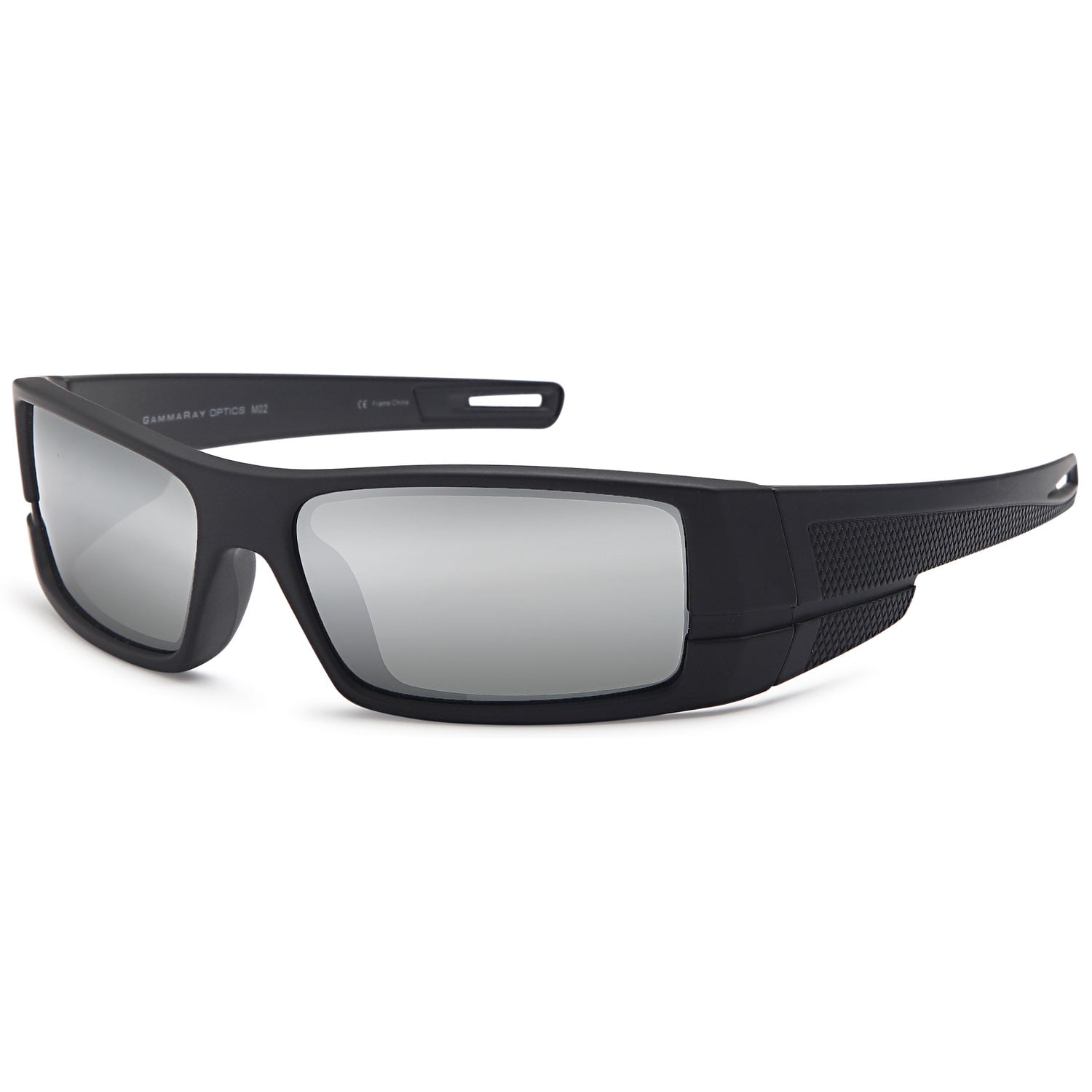 gamma ray polarized wrap around sports sunglasses with shatterproof