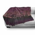 thumbnail image 3 of Circus Soft Flannel Fleece Blanket, Circus Crowd Travelling at Night Under Moon with Mermaid Flying Carpet and Centaur, Cozy Plush for Indoor and Outdoor Use, 50" x 60", Multicolor, by Ambesonne, 3 of 6