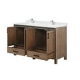 thumbnail image 2 of Laurel 84 in W x 22 in D Black Oak Double Bath Vanity, Cultured Marble Top, and Faucet Set, 2 of 10