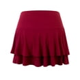 thumbnail image 3 of Doublju Women's Flared Skater Mini Skirt (Plus Size Available), 3 of 4