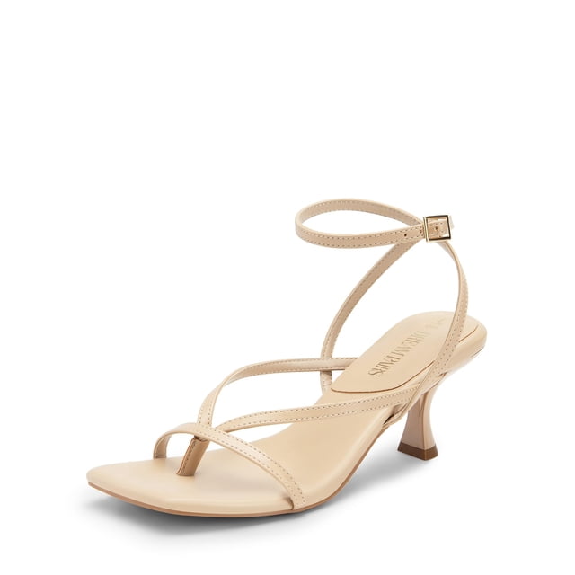 Sandalia DREAM PAIRS SDHS2405W Nude Tacón de 6.5 cm con Tiras