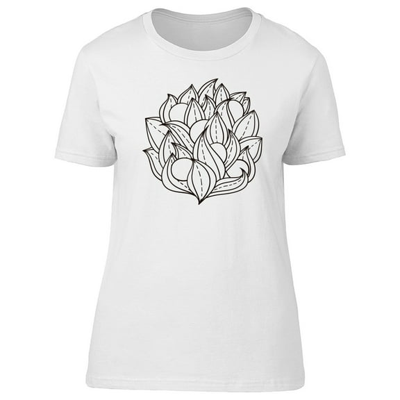 Berries With Leaves B&W Tee Women's -Image by Shutterstock