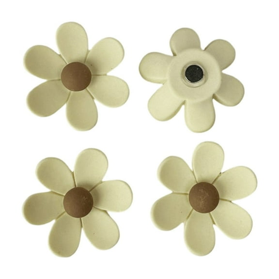 10 PCS Cute Colorful Flower Fridge Magnets 3D Magnetic Refrigerator Door Decoration for Whiteboard Kitchen Refrigerator Office Decor