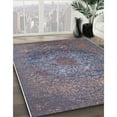 thumbnail image 3 of Ahgly Company Machine Washable Indoor Square Industrial Modern Grape Purple Area Rugs, 5' Square, 3 of 7