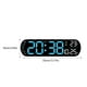 thumbnail image 3 of Reloj de pared Naiovety con alarma digital pantalla LED grande verde, 3 of 6
