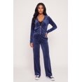 thumbnail image 2 of Women's Velour Zip Front Sweatshirt, 2 of 4