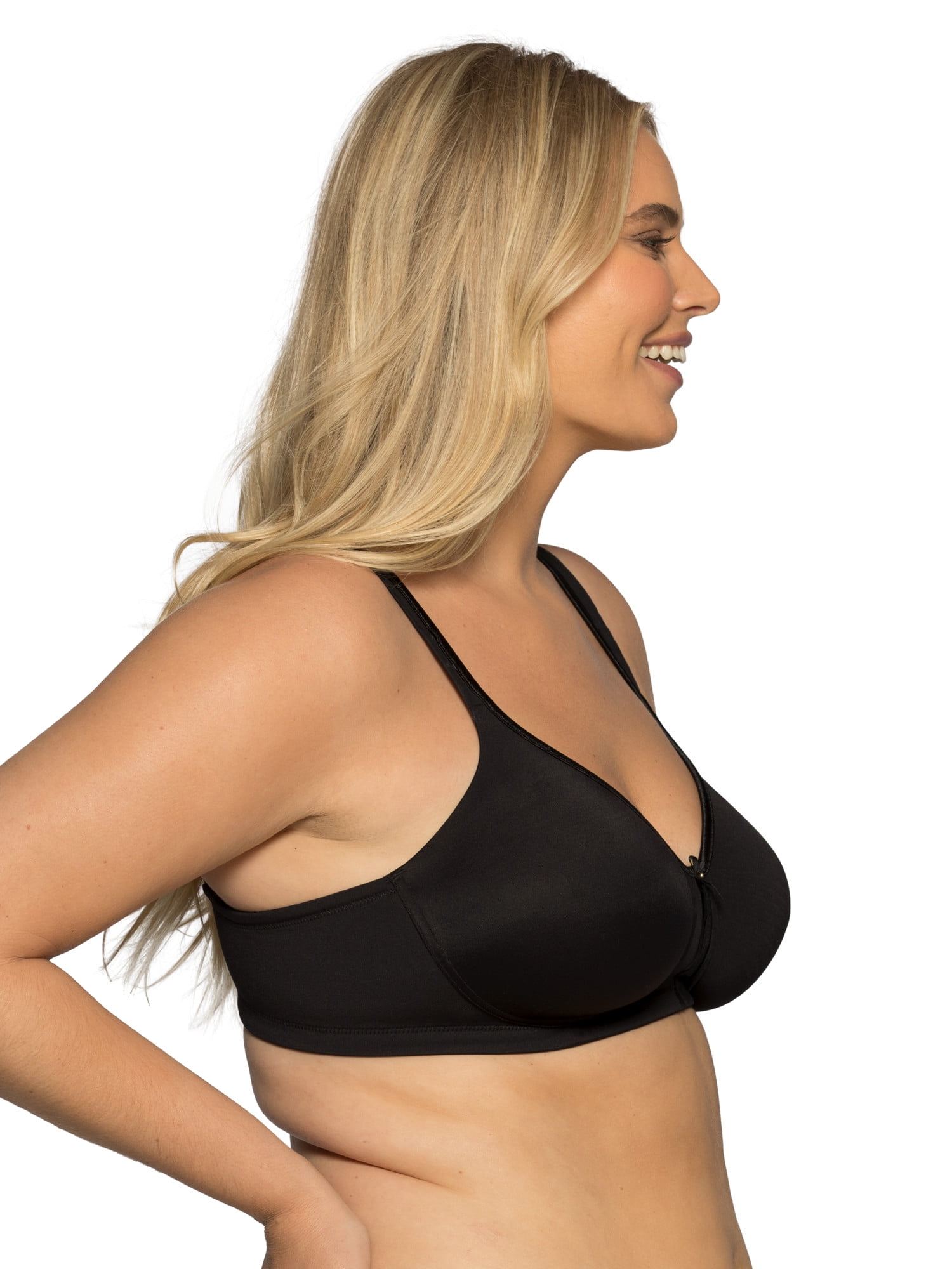 Vanity Fair Lingerie Women's Body Caress 2-Way Convertible Straps Full Coverage Wireless Bra, Style 75335