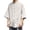 White, variant on Men's Cotton Short Sleeve Knot Button Down Kimono Shirt Mandarin Collar Loose Fit Hippie Casual Ethnic Boho Tops for Summer Daily Wear