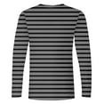 thumbnail image 4 of Stripe T Shirts for Men Big & Tall M-5X Plus Size Crewneck Long Sleeve Tees Tops Casual Comfort Basic Pullover Athletic Workout T-Shirts, 4 of 4
