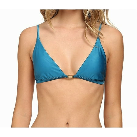Womens Swimwear Ocea Medium Triangle Hardware Bikini Top M