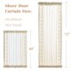 thumbnail image 2 of Cortina Jinchan French Sheer Voile 102x100 cm Beige, 2 of 9