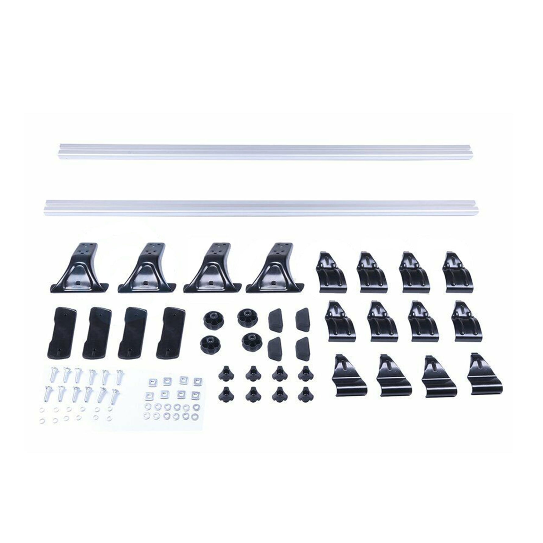 munirater Universal 48" Car Top Roof Cross Bar Luggage Cargo Carrier Rack w/3 Kinds Clamp