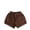 Coffee, variant on Ticikt Girls Summer Shorts Casual Candy Shorts with Elastic Waist for Play and Outdoor Activities,Color:Brick Red,Size:12-24 Months